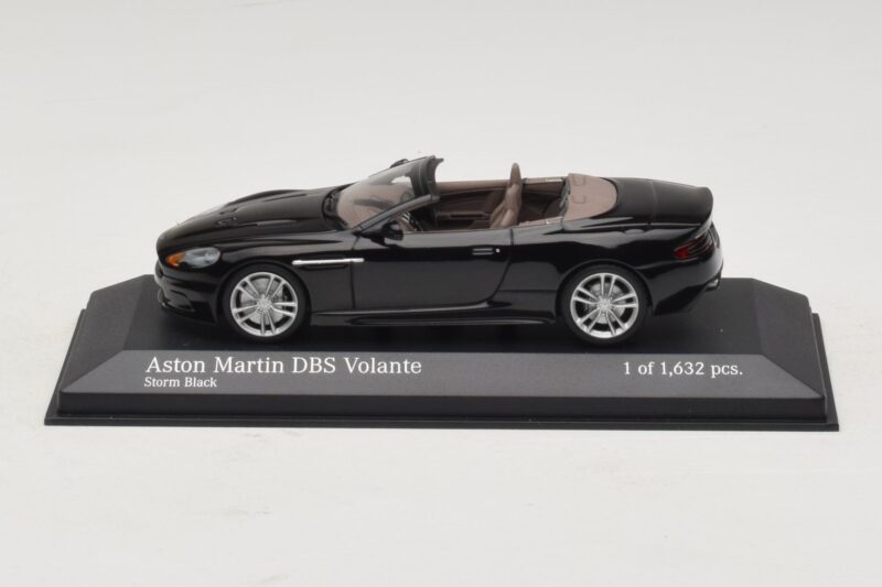 Aston Martin DBS Volante Noir Métallisé Minichamps 1:43 400137930 Métal Moulé