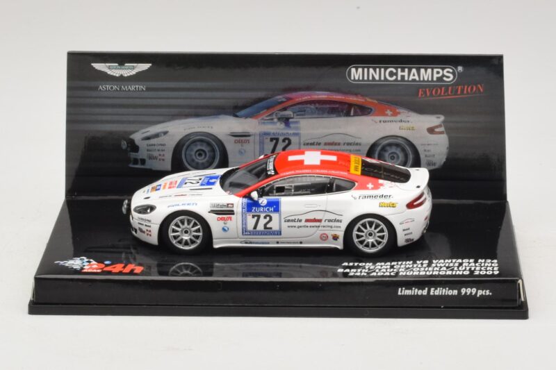 Aston Martin V8 Vantage #72 24 Hours of Nurburgring 2009 Minichamps 1:43 437091372 Métal Moulé