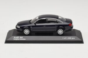Audi A6 C5 Bleu Métallisé Minichamps 1:43 430010201 Métal Moulé
