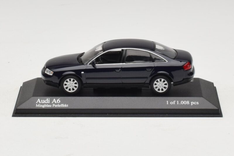 Audi A6 C5 Bleu Métallisé Minichamps 1:43 430010201 Métal Moulé