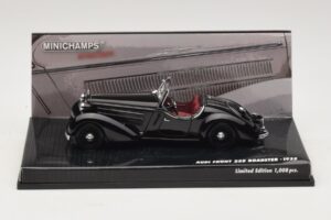 Audi Front 225 Roadster Noir Minichamps 1:43 437019131 Métal Moulé
