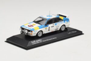 Audi Quattro #4 S. Blomqvist / B. Cederberg Rally Sweden Winner 1982 Minichamps 1:43 430821904 Métal Moulé — image 2 sur 4
