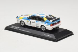 Audi Quattro #4 S. Blomqvist / B. Cederberg Rally Sweden Winner 1982 Minichamps 1:43 430821904 Métal Moulé — image 3 sur 4