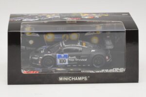 Audi R8 LMS GT3 #100 M. Ekstrom / O. Jarvis Abt Sportsline 24 Hours of Nurburgring 2010 Minichamps 1:43 437101900 Métal Moulé — image 5 sur 5
