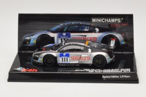 Audi R8 LMS GT3 #111 Metha / Breslin Black Falcon 24 Hours of Nurburgring 2010 Minichamps 1:43 437101911 Métal Moulé