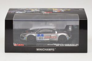 Audi R8 LMS GT3 #111 Metha / Breslin Black Falcon 24 Hours of Nurburgring 2010 Minichamps 1:43 437101911 Métal Moulé — image 5 sur 5
