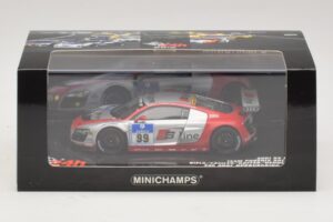 Audi R8 LMS GT3 #99 F. Biela / M. Fassler Phoenix Racing 24 Hours of Nurburgring 2010 Minichamps 1:43 437101999 Métal Moulé — image 5 sur 5