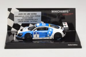 Audi R8 LMS Ultra #4 Phoenix Racing Ammermuller / H-J. Stuck 24 Hours of Nurburgring 2013 Minichamps 1:43 437131304 Métal Mou