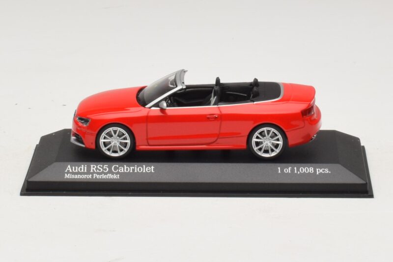 Audi RS5 B8 Cabriolet Rouge Minichamps 1:43 Audi RS5 B8 Cabriolet Rouge Minichamps 1:43 410011230 Métal Moulé