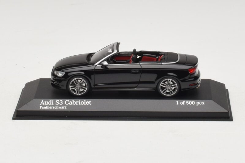 Audi S3 8P Cabriolet Noir Minichamps 1:43 437013030 Métal Moulé