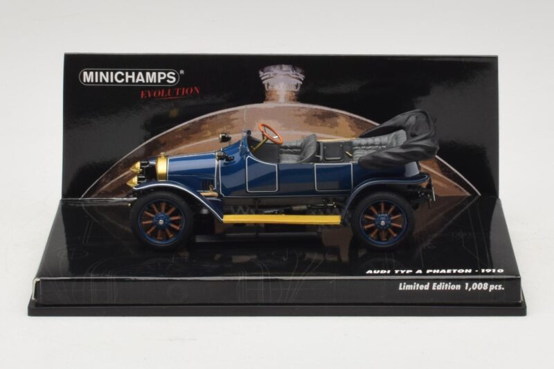 Audi Typ A Phaeton Bleu Minichamps 1:43 Audi Typ A Phaeton Bleu Minichamps 1:43 437019031 Métal Moulé