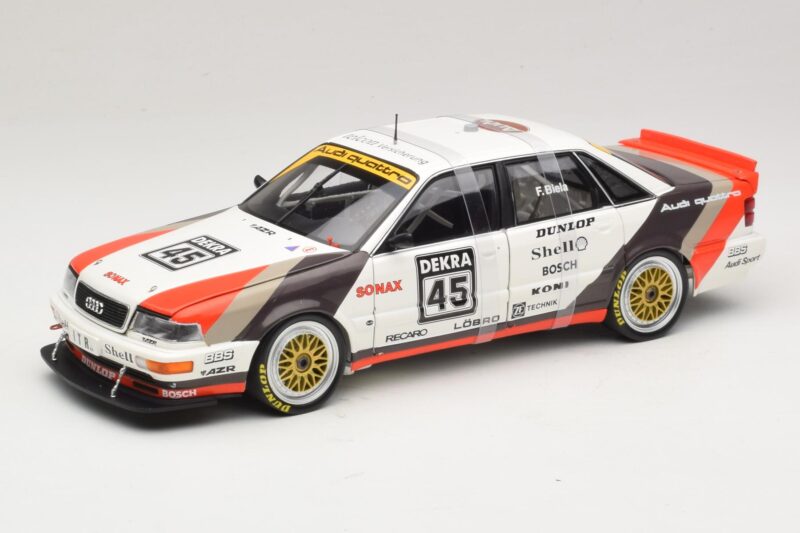 Audi V8 Quattro DTM #45 F. Biela Team AZR 1991 Minichamps 1:18 100911045 Métal Moulé