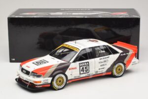 Audi V8 Quattro DTM #45 F. Biela Team AZR 1991 Minichamps 1:18 100911045 Métal Moulé — image 8 sur 8