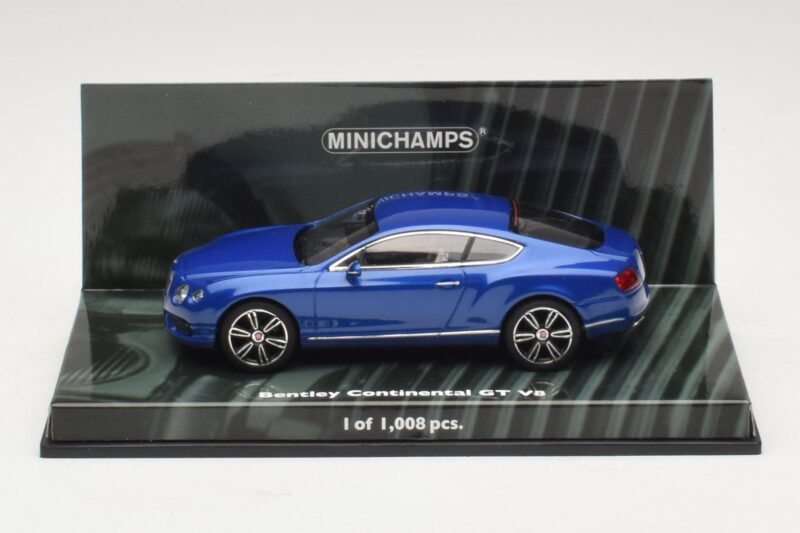 Bentley Continental GT V8 Bleu Métallisé Minichamps 1:43 Bentley Continental GT V8 Bleu Métallisé Minichamps 1:43 436139982 Métal Moulé