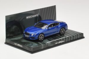 Bentley Continental GT V8 Bleu Métallisé Minichamps 1:43 436139982 Métal Moulé — image 2 sur 4