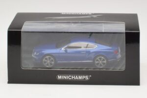 Bentley Continental GT V8 Bleu Métallisé Minichamps 1:43 436139982 Métal Moulé — image 4 sur 4