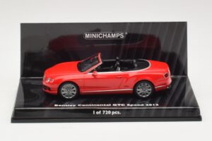Bentley Continental GTC Speed Rouge Minichamps 1:43 Bentley Continental GTC Speed Rouge Minichamps 1:43 436139061 Métal Moulé