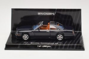 Bentley Continental SC Bleu Foncé Minichamps 1:43 436139990 Métal Moulé