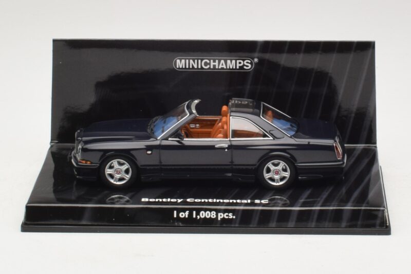 Bentley Continental SC Bleu Foncé Minichamps 1:43 436139990 Métal Moulé