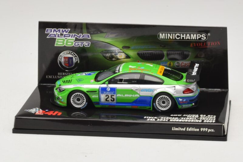 BMW Alpina B6 GT3 #25 24 Hours of Nürburgring 2009 Minichamps 1:43 437092625 Métal Moulé
