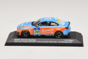 BMW M235i Pixum Team #309 Fischer / Konnerth 24 Hours of Nurburgring 2015 Minichamps 1:43 437152509 Métal Moulé