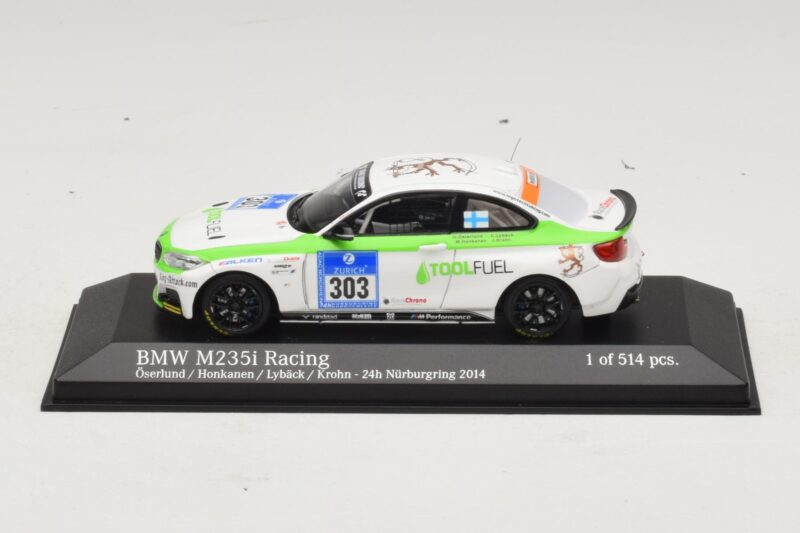 BMW M235i ToolFuel #303 Krohn 24 Hours of Nurburgring 2014 Minichamps 1:43 437142403 Métal Moulé