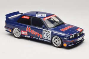 BMW M3 E30 Auto Maass #42 H. Becker DTM 1992 Minichamps 1:18 180922042 Métal Moulé — image 6 sur 8