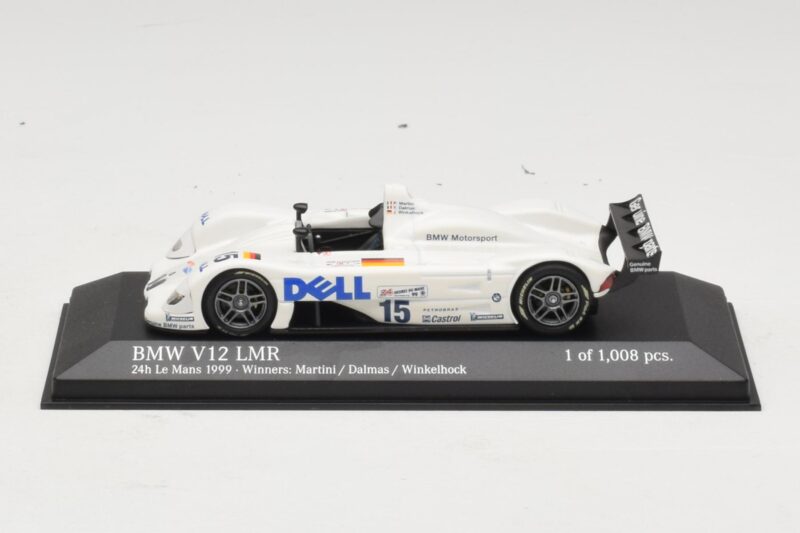 BMW V12 LMR #15 P. Martini / Y. Dalmas / J. Winkelhock 24 Hours of Le Mans Winner 1999 Minichamps 1:43 430992915 Métal Moulé
