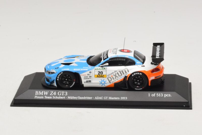 BMW Z4 GT3 Pixum #20 Müller / Sandritter ADAC GT Masters 2013 Minichamps 1:43 436132420 Métal Moulé