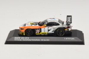 BMW Z4 GT3 TDS Racing #25 Hassid / Badey 24 Hours of Spa 2013 Minichamps 1:43 437132435 Métal Moulé