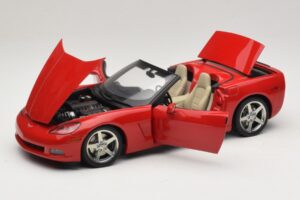 Chevrolet Corvette C6 Cabriolet Rouge AUTOart 1:18 71221 Métal Moulé — image 2 sur 8