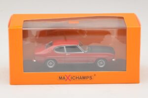 Ford Capri I Rouge Avec Capot Noir Maxichamps 1:43 940085801 Métal Moulé — image 4 sur 4