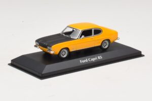 Ford Capri Mk1 RS Jaune avec Capot Noir Maxichamps 1:43 940085800 Métal Moulé — image 2 sur 4