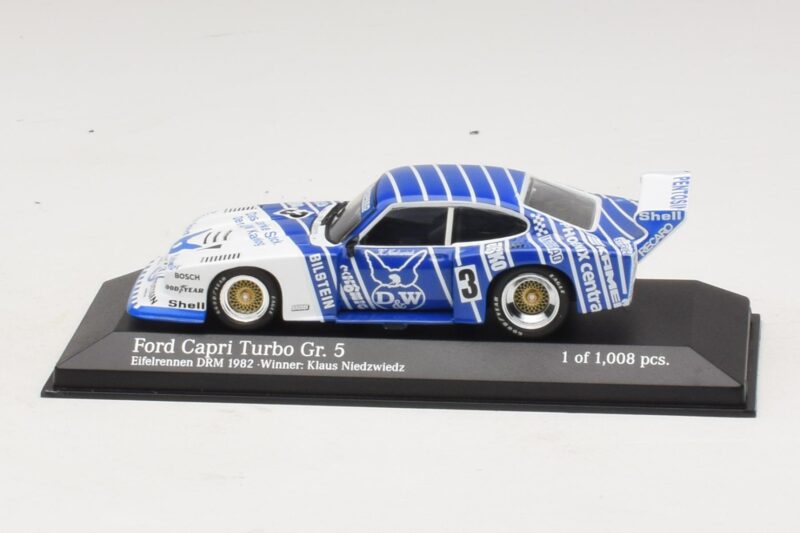 Ford Capri Turbo Gr.5 Zakspeed #3 K. Niedzwiedz Eifelrennen DRM 1982 Minichamps 1:43 430828503 Métal Moulé