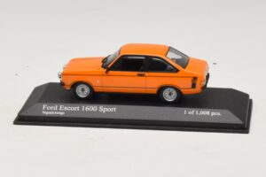 Ford Escort 1600 Sport Mk2 Orange Minichamps 1:43 400084471 Métal Moulé