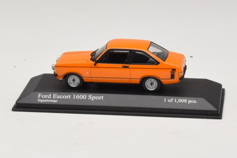 Ford Escort 1600 Sport Mk2 Orange Minichamps 1:43 400084471 Métal Moulé