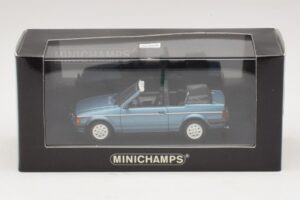 Ford Escort Mk3 Cabriolet Bleu Métallisé Minichamps 1:43 400085030 Métal Moulé — image 4 sur 4