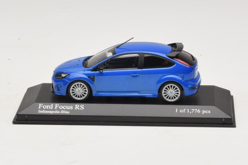 Ford Focus RS Mk2 Bleu Métallisé Minichamps 1:43 Ford Focus RS Mk2 Bleu Métallisé Minichamps 1:43 400088101 Métal Moulé