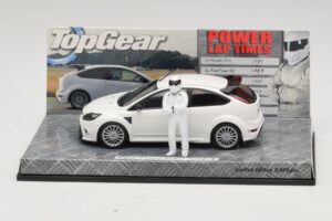Ford Focus RS Mk2 Top Gear Blanc Avec Figurine Minichamps 1:43 519438810 Métal Moulé