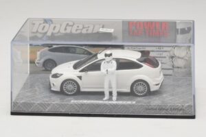 Ford Focus RS Mk2 Top Gear Blanc Avec Figurine Minichamps 1:43 519438810 Métal Moulé — image 4 sur 5