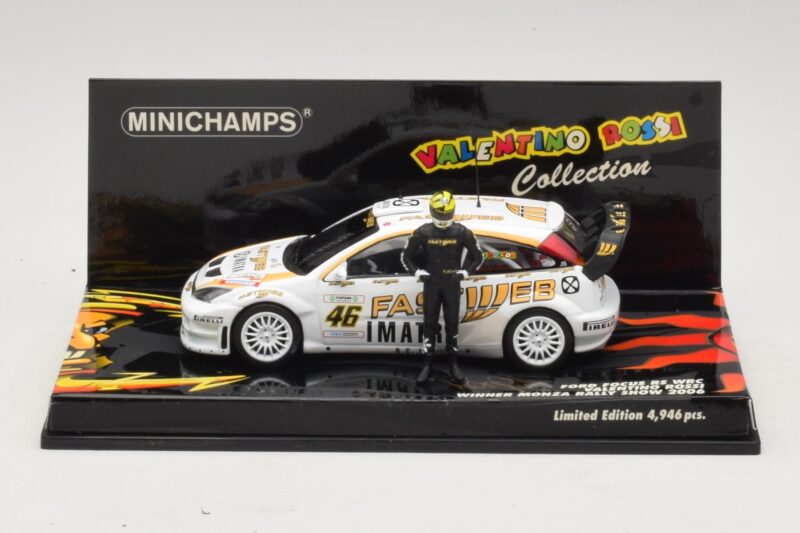 Ford Focus RS WRC #46 V. Rossi / C. Cassina Monza Rally Show 2006 Minichamps 1:43 436068446 Métal Moulé