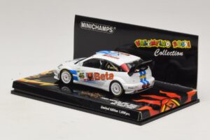 Ford Focus RS WRC #46 V. Rossi / C. Cassina RAC Rally 2007 Boîte Endommagée Minichamps 1:43 400078446-O1 Métal Moulé — image 3 sur 5