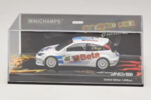 Ford Focus RS WRC #46 V. Rossi / C. Cassina RAC Rally 2007 Boîte Endommagée Minichamps 1:43 400078446-O1 Métal Moulé — image 4 sur 5
