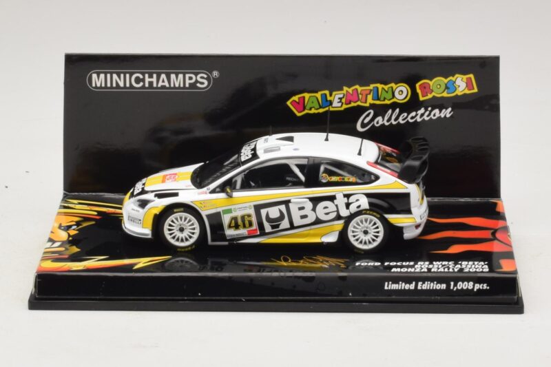 Ford Focus RS WRC #46 V. Rossi / C. Cassina Monza Rally Show 2008 Minichamps 1:43 Ford Focus RS WRC #46 V. Rossi / C. Cassina Monza Rally Show 2008 Minichamps 1:43 400088946 Métal Moulé