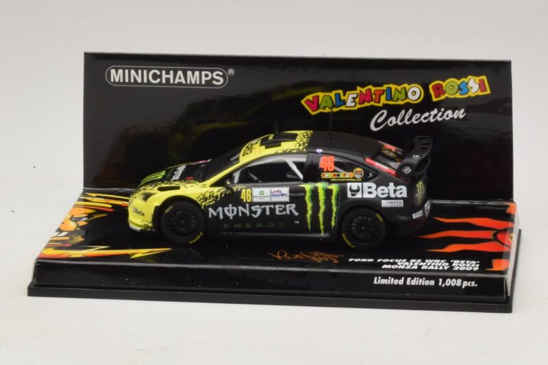 Ford Focus RS WRC #46 V. Rossi / C. Cassina Monza Rally Show 2009 Minichamps 1:43 400098946 Métal Moulé