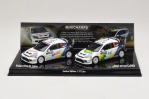Ford Focus RS WRC Rally Mexico 2004 Set Minichamps 1:43 402048376 Métal Moulé