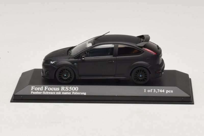 Ford Focus RS500 Mk2 Matte Black Minichamps 1:43 400088104 Métal Moulé