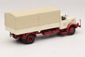 Henschel HS 140 Camion Plateau Blanc Rouge Minichamps 1:43 439171020 Métal Moulé — image 2 sur 6