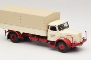Henschel HS 140 Camion Plateau Blanc Rouge Minichamps 1:43 439171020 Métal Moulé — image 4 sur 6