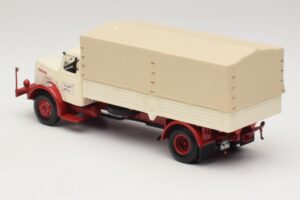 Henschel HS 140 Camion Plateau Blanc Rouge Minichamps 1:43 439171020 Métal Moulé — image 5 sur 6